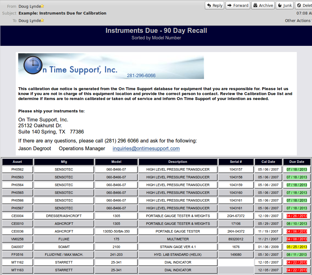 Example Email Example Email